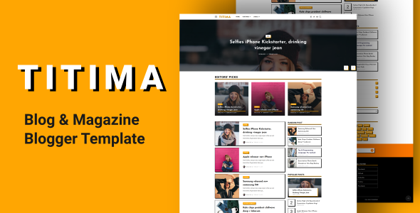 TITIMA - Lifestyle Blog & Magazine Blogger Template