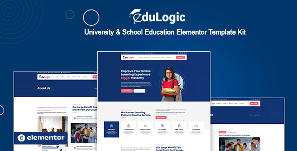 Edulogic - University & School Education Elementor Template Kit