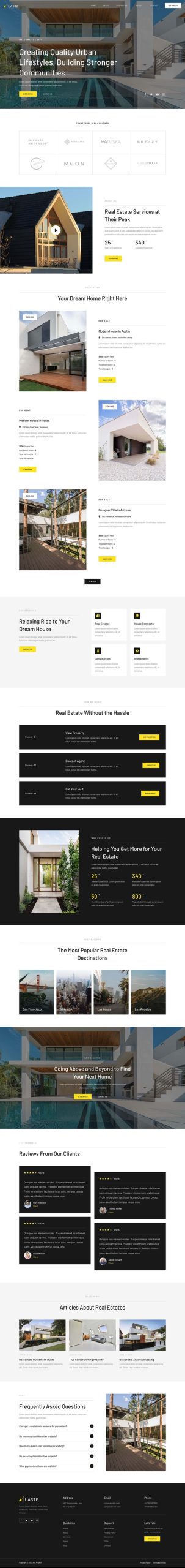 Laste - Real Estate & Property Elementor Template Kit