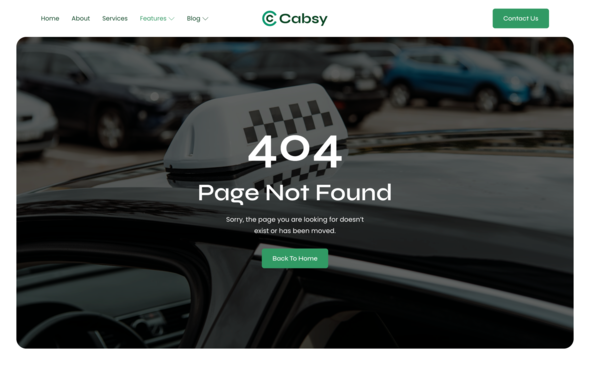Cabsy - Transport Company & On Demand Taxi Elementor Template Kit