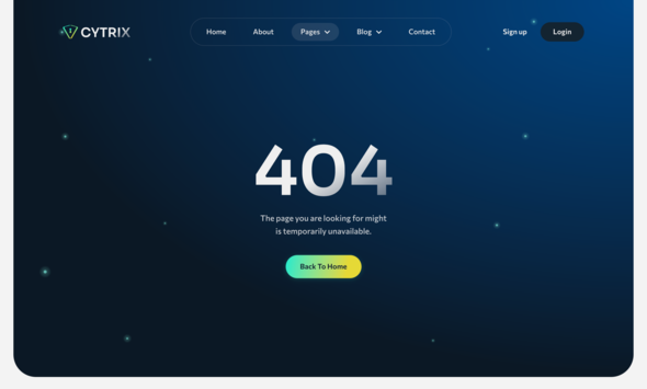 Cytrix – Cyber Security Services Elementor Template Kit