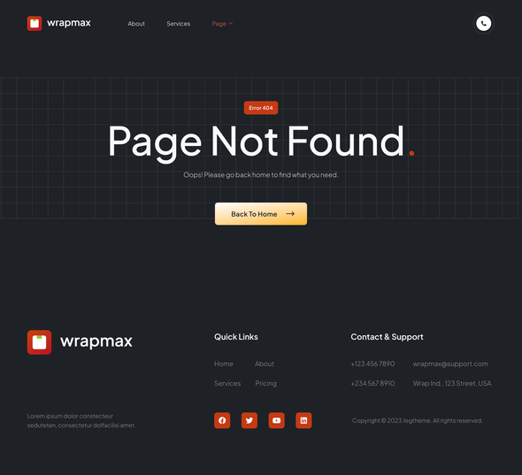 Wrapmax – Custom Packaging & Branding Agency Elementor Template Kit