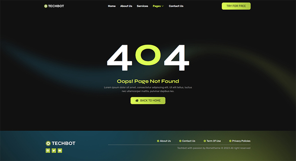 Techbot - Artificial Intelligence & Technology Services Elementor Template Kit