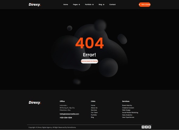 Direxy - Digital Agency Elementor Pro Template Kit