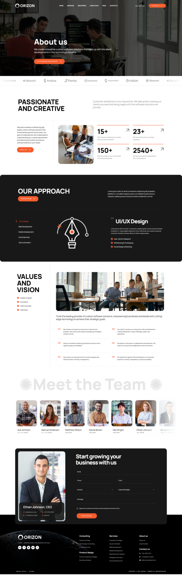 Orizon - Software Development & IT Solutions Elementor Template Kit