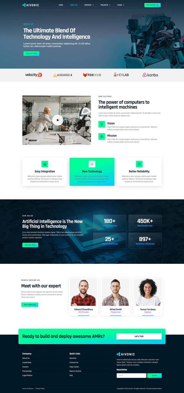 Aivonic - AI & Robotics Elementor Pro Template Kit