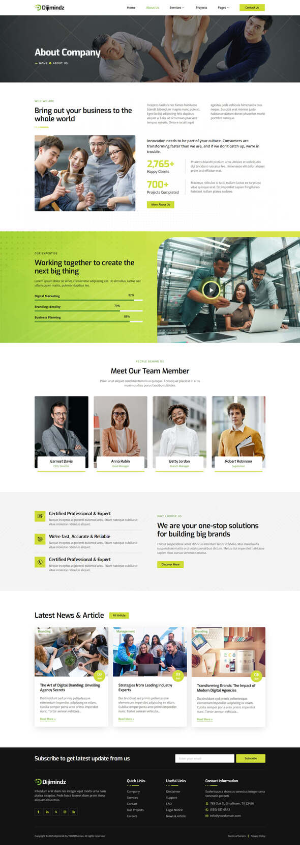 Dijimindz - Creative Digital Agency Elementor Template Kit