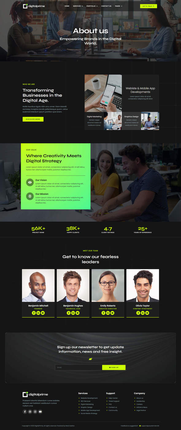 DigitalPrime - Digital Agency Elementor Template Kit
