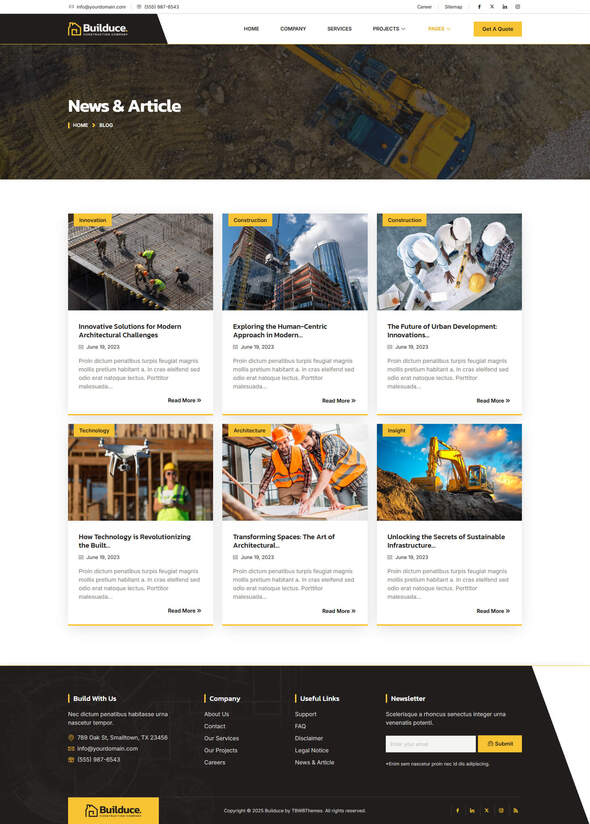 Builduce - Construction & Building Service Elementor Template Kit