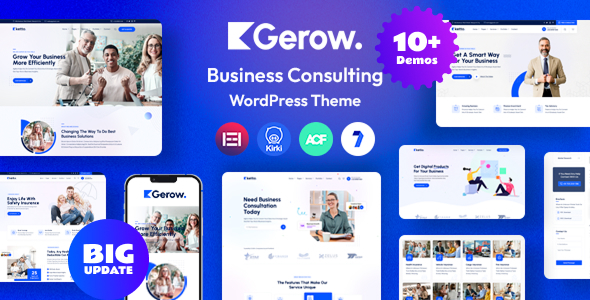 Gerow - Business Consulting WordPress Theme + RTL