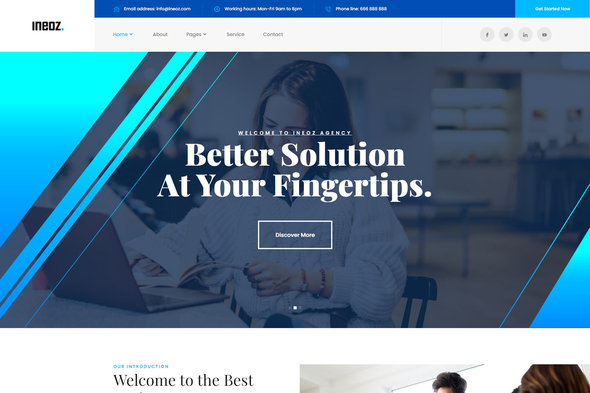 Ineoz - Consulting & Finance Business Elementor Template Kit