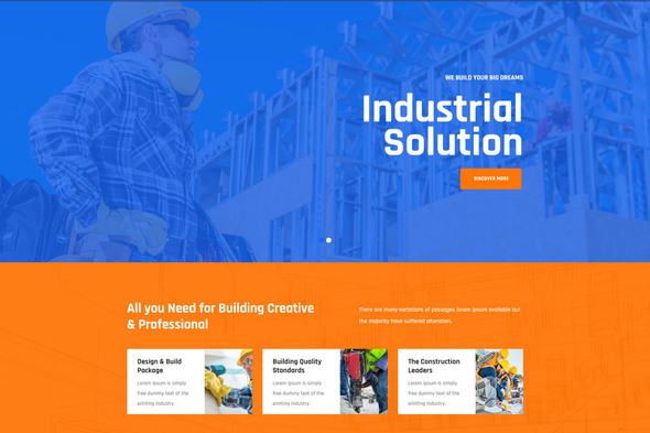 Ostion - Construction & Industry Building Company Template Kit