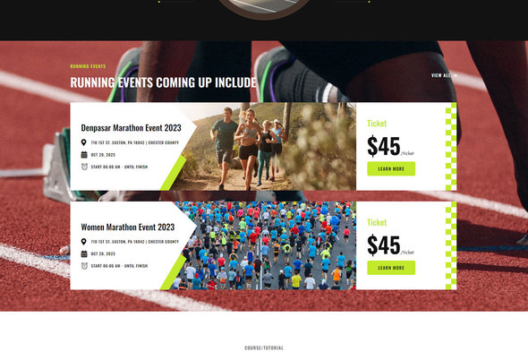 Zunzo - Running Club & Sports Elementor Pro Template Kit