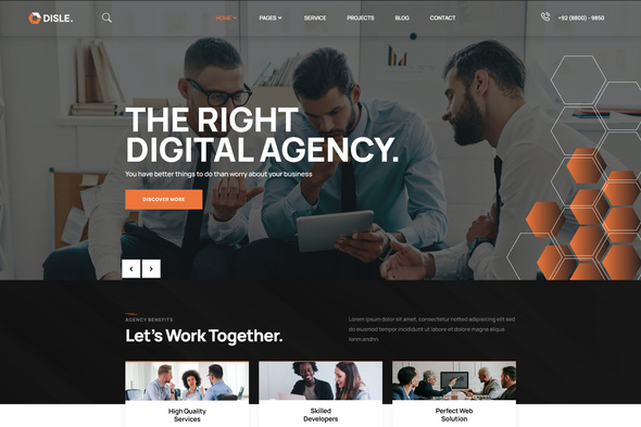 Disle - Digital Agency Elementor Template Kit