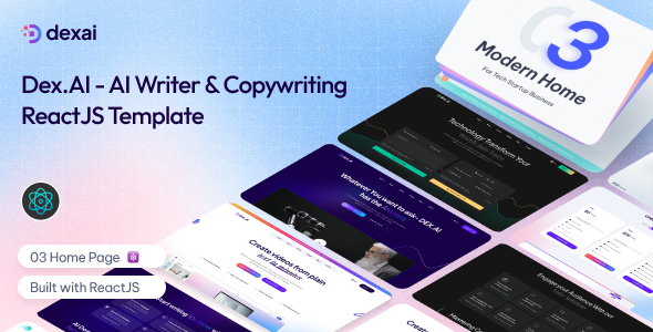 Dex.AI - AI Writer & Copywriting React Template