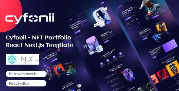 Cyfonii | NFT Portfolio React NextJs Template