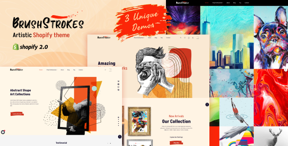 BrushStrokes - Shopify Crafts, Handmade Art Store