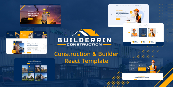Builderrin - Construction React Template