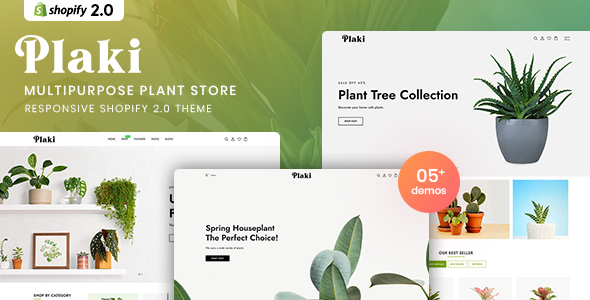 Plaki - MultiPurpose Plant Store Shopify 2.0 Theme