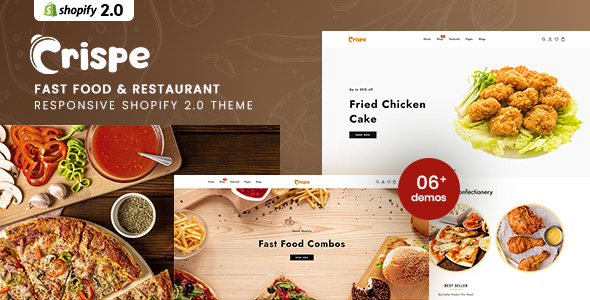Crispe - Fast Food & Restaurant Shopify 2.0 Theme