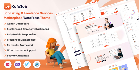 KofeJob - Freelance Marketplace, Job Portal & Recruitment WordPress Theme