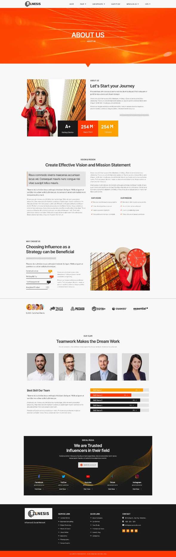 Zenesis - Influencer & Digital Marketing Elementor Template Kit
