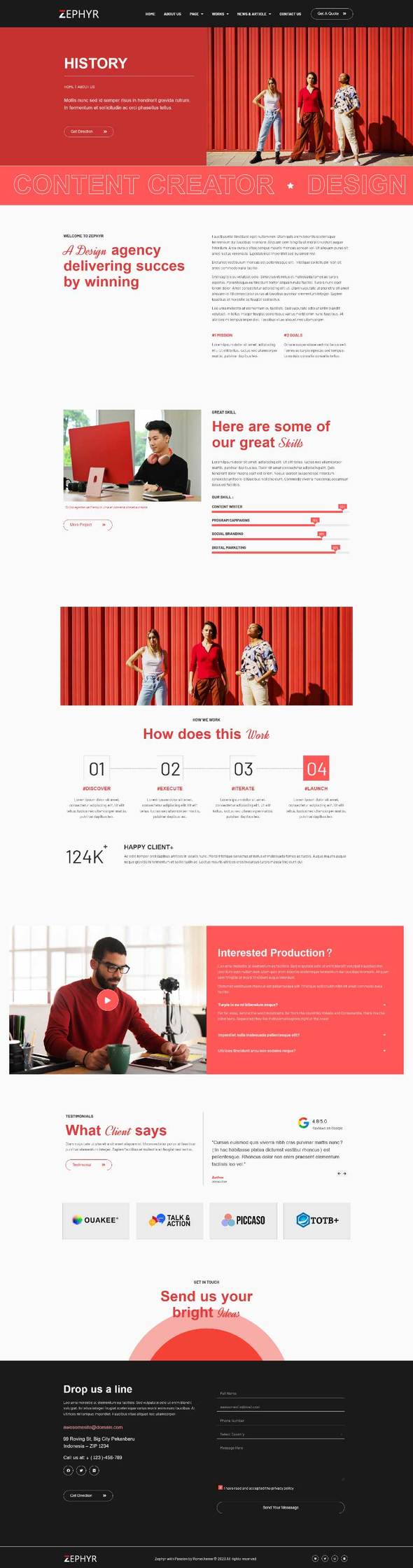 Zephyr - Creative Digital Agency Elementor Template Kit