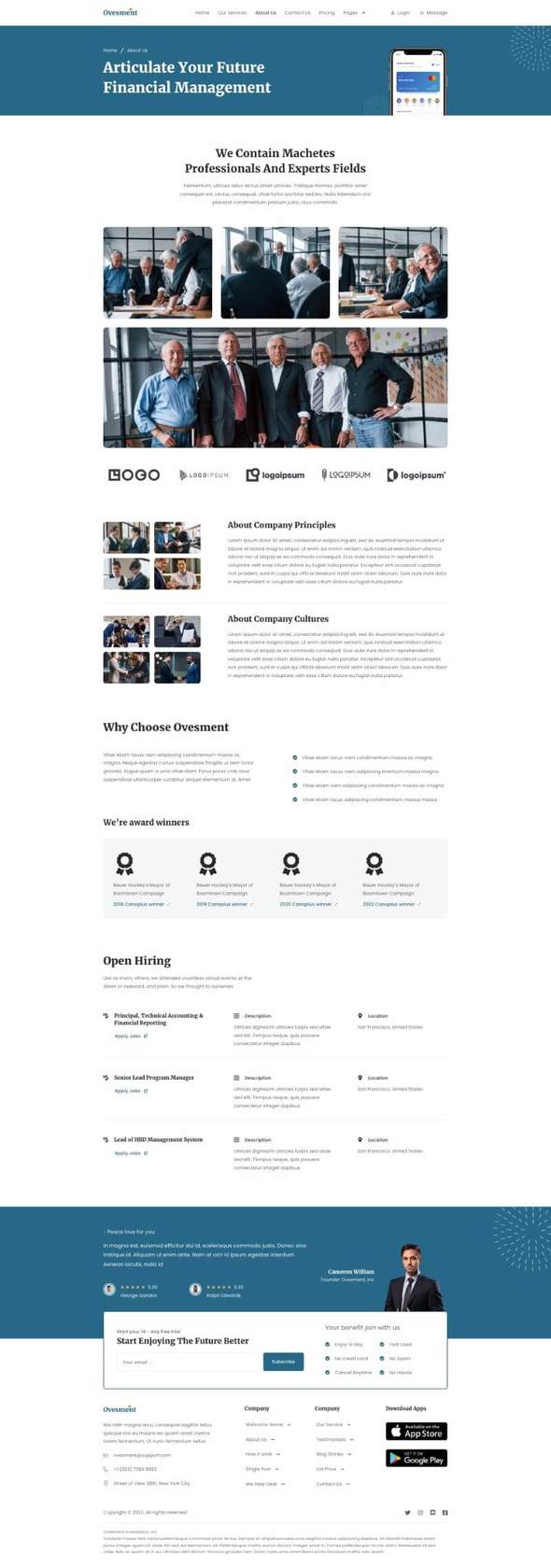 Ovesment - Investment & Finance Elementor Template Kit
