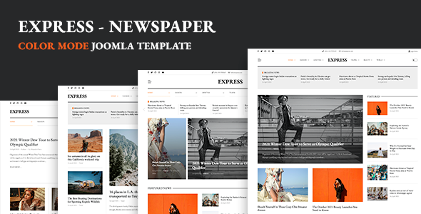 Express - Newspaper & News Joomla Template