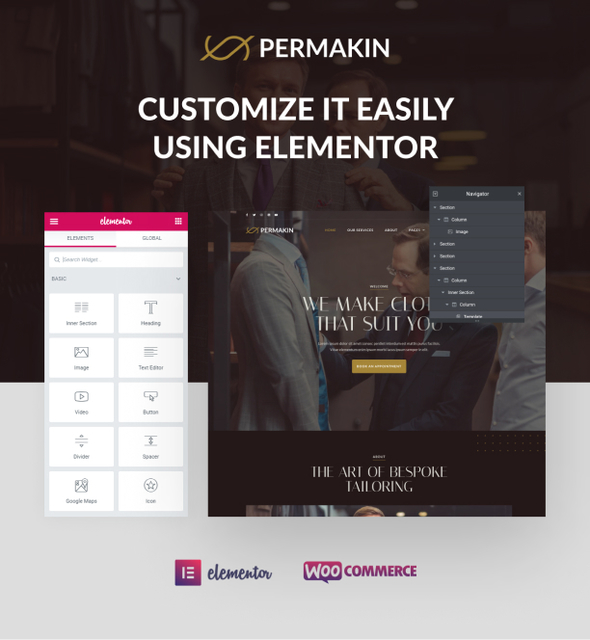 Permakin - Professional Tailor & Clothing Alteration  Elementor Template Kit