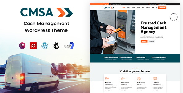 CMSA - Cash in Transit Agency WordPress Theme