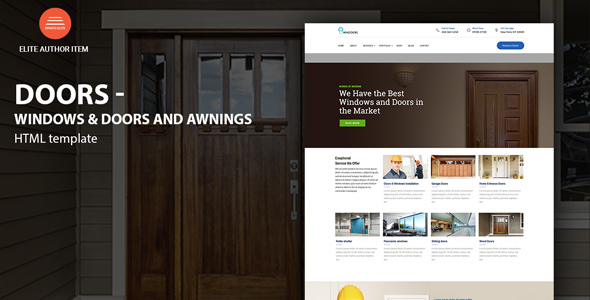 Windows & Doors - High Quality HTML template