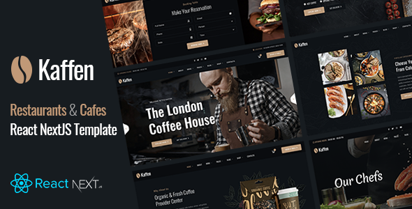 Kaffen - Cafe Restaurant NextJS Template