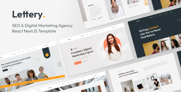 Lettery - Digital Marketing Agency NextJS Template