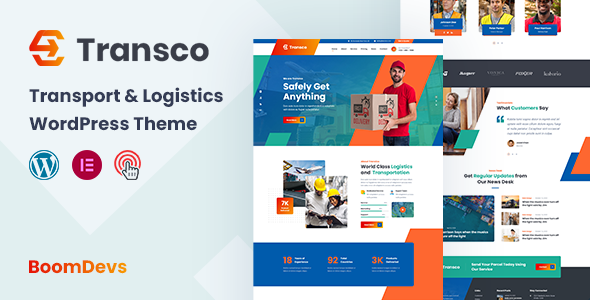 Transco - Transport and Logistics WordPress Theme + RTL