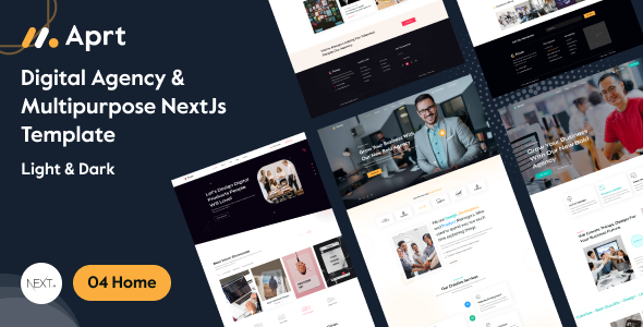 Aprt - Digital Agency & Multipurpose React Nextjs Template