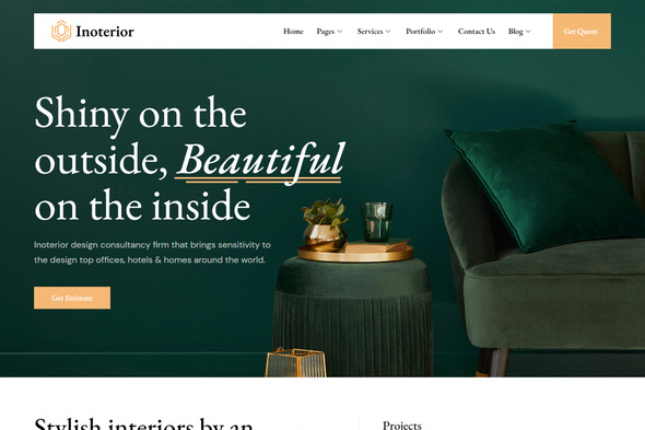 Inoterior - Interior Designer Elementor Template Kit