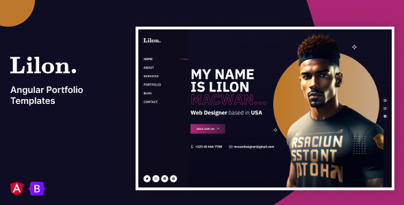 Lilon – Angular Personal Portfolio Template