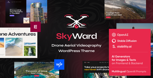 Skyward - Drone Aerial Videography WordPress Theme + Online Store