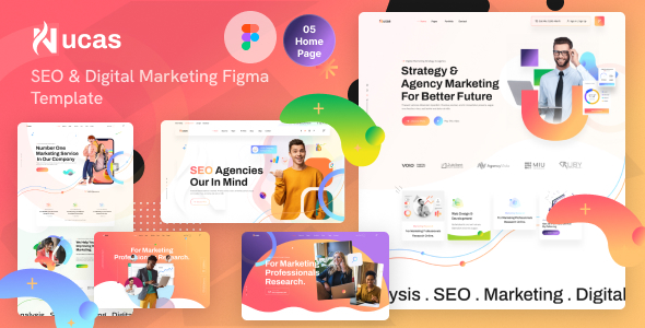Nucas - SEO & Digital Marketing Figma Template