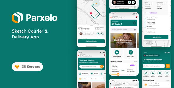 Parxelo - Sketch Courier & Delivery App