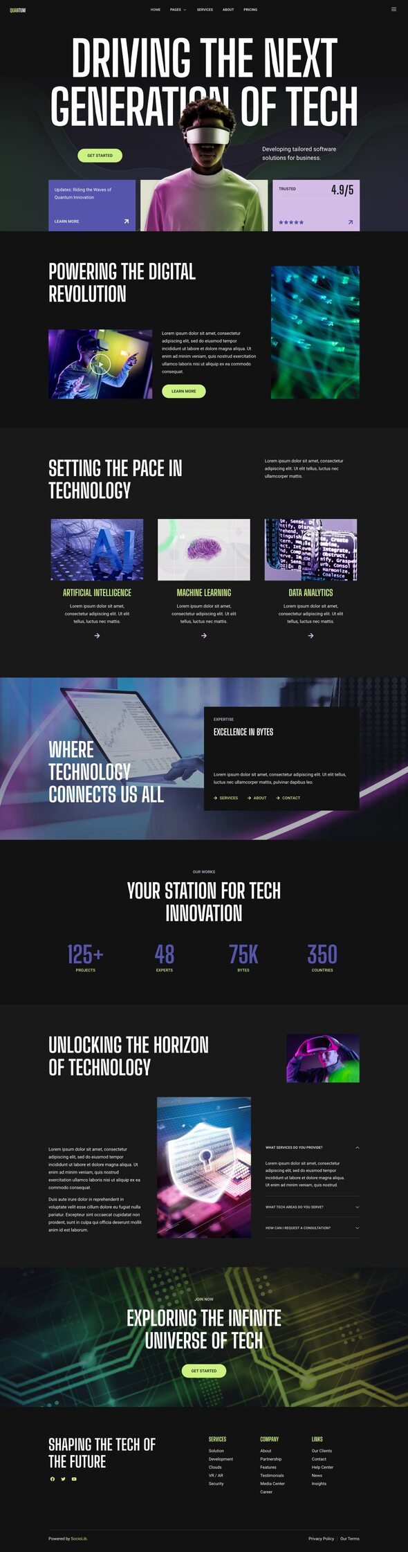 Quantum - Technology & IT Solutions Elementor Template Kit