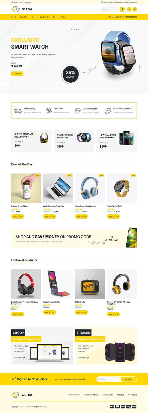 Grazia - WooCommerce Shop Elementor Template Kit