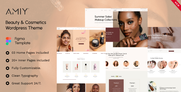 Amiy - Beauty & Cosmetics Services Figma