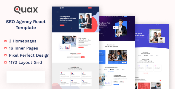 Quax - Creative Digital Agency React Template