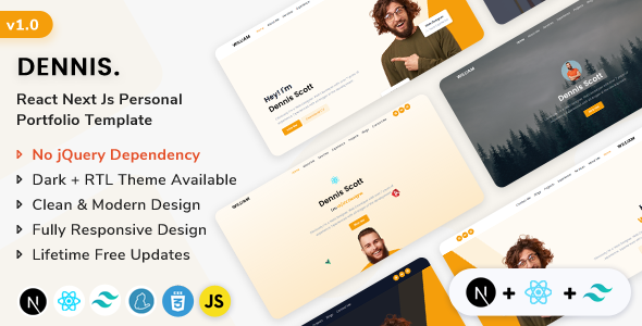 Dennis - React Next.js Personal Template