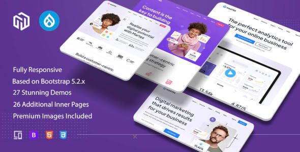 Martex - Software SaaS & Multipurpose Drupal 11 & 10 Theme