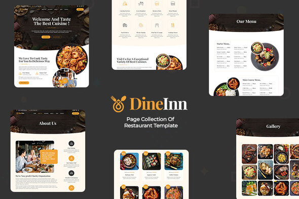 DineInn - Restaurant Elementor Template Kit