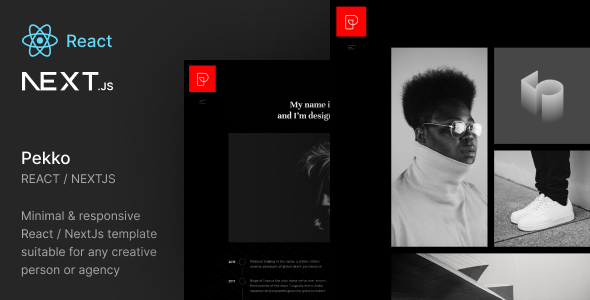 Pekko - Minimal Dark React NextJs Template