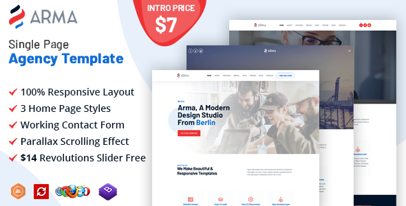 Arma - Creative Agency Multi-Purpose Template